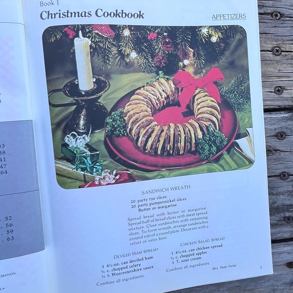 THE IDEALS VINTAGE CHRISTMAS COOKBOOK TREASURY (3 in 1) HARDCOVER 1980 - Picture 3 of 11